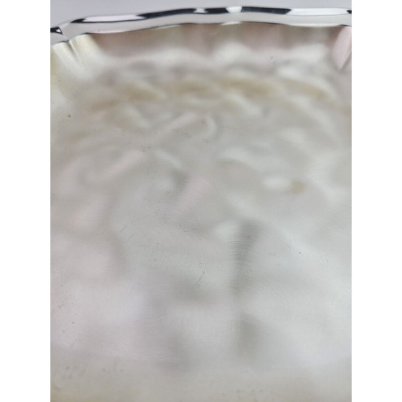 WMF IKORA Made in Germany EP BRASS 4-Footed Brushed Square Bowl Vintage 9.75 in - Picture 4 of 11